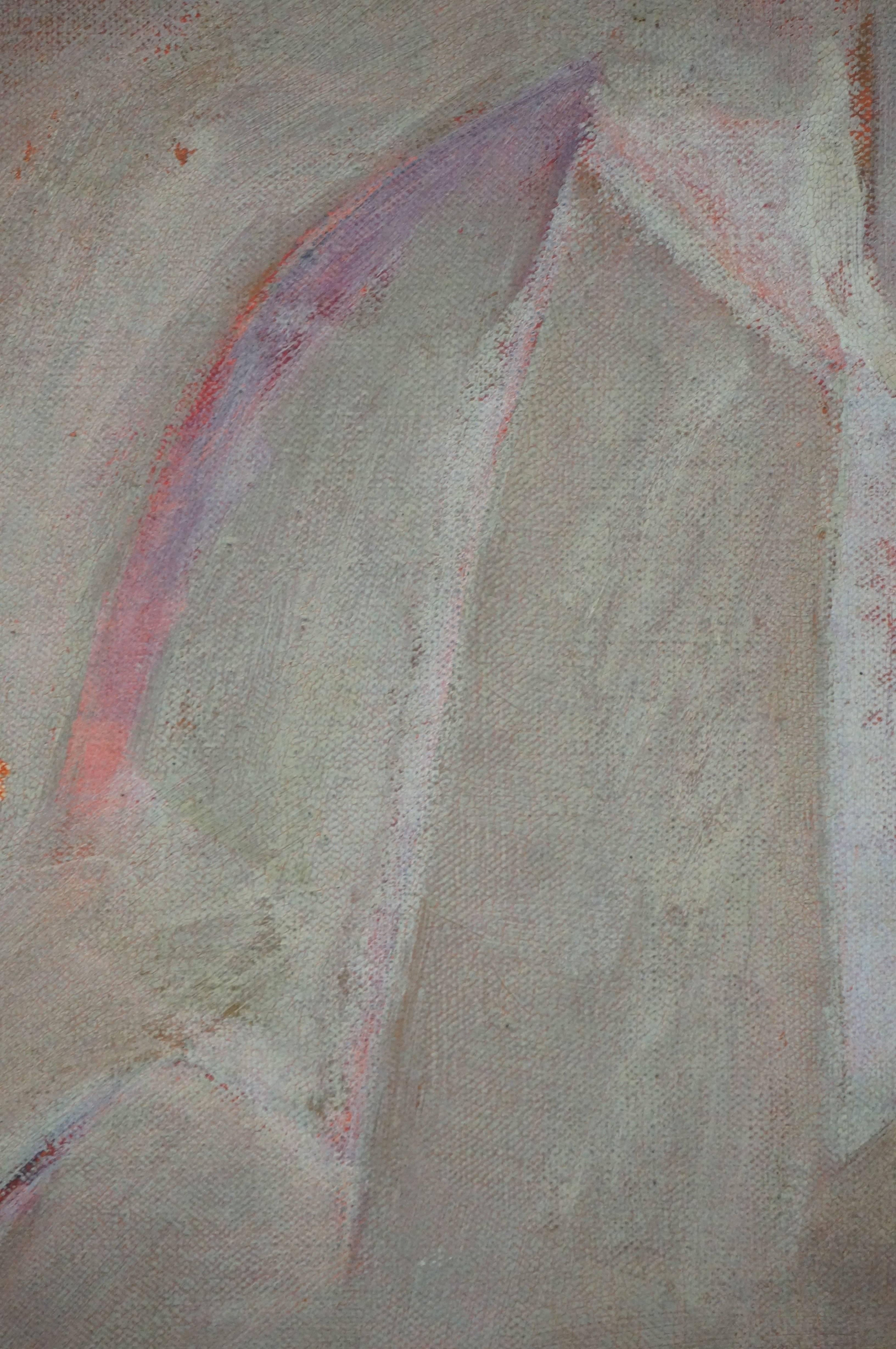 Abstrakte Komposition C1 (Grau), Abstract Painting, von M. Colucci