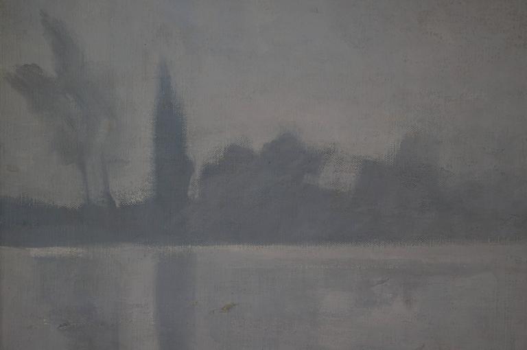 Lagune de Venise, 1980 - oil paint, 83x67 cm, framed - Painting by Unknown