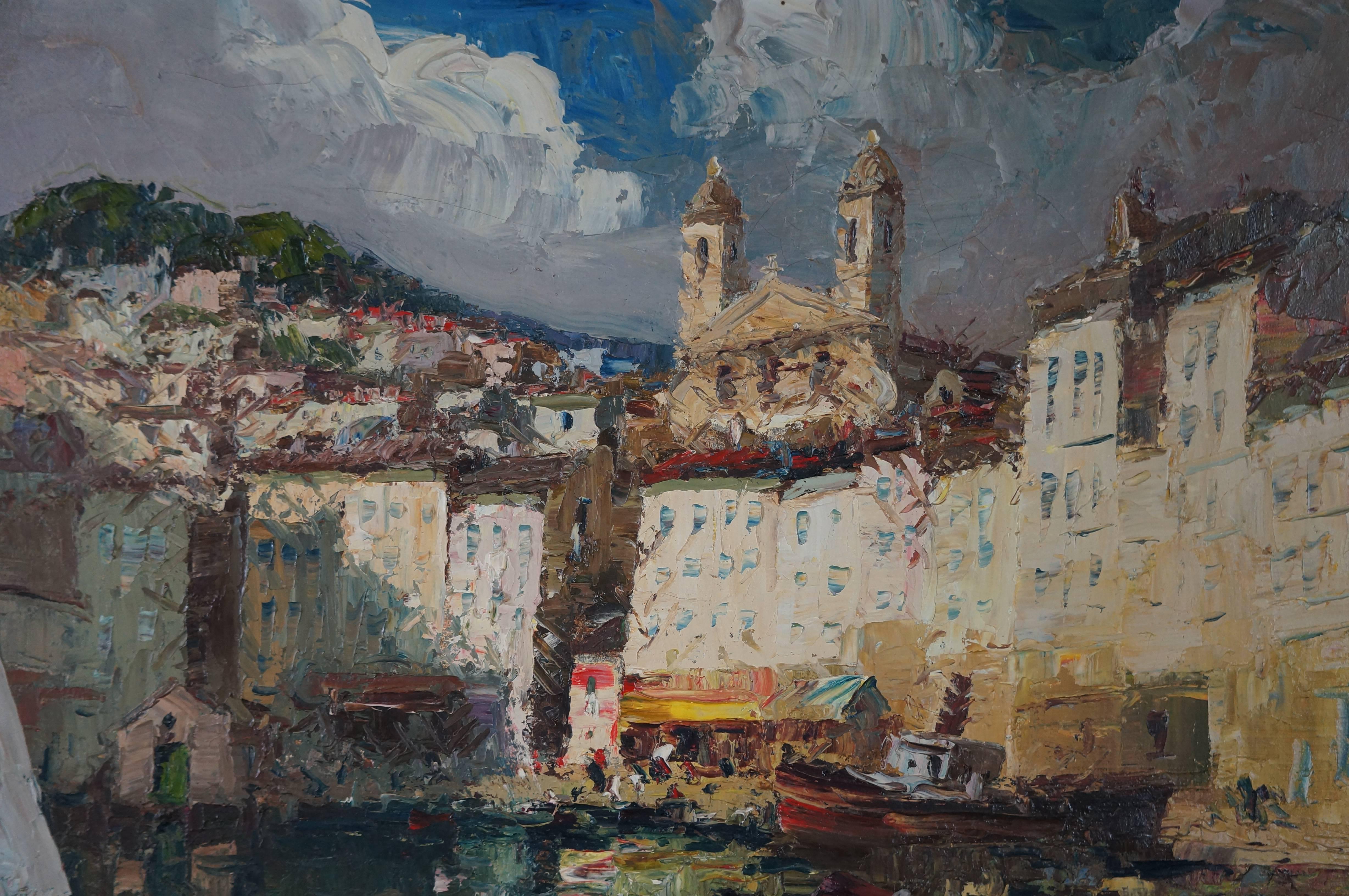 Cinque Terre - Painting by Merio Ameglio