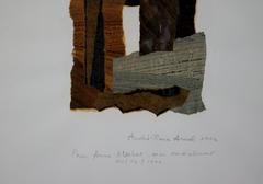 Composizione astratta a collage, 1994 - tecnica mista, 68x54 cm, incorniciata