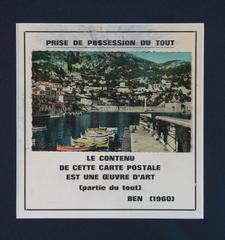 Prise De Possession Du Tout, 1960 – Mischtechnik, 33x34 cm, gerahmt