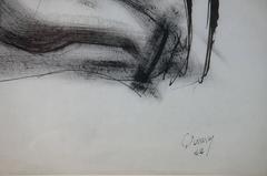 Abstrakte abstrakte Komposition EQ1, 1962 - Buntstift, 66x48 cm, gerahmt