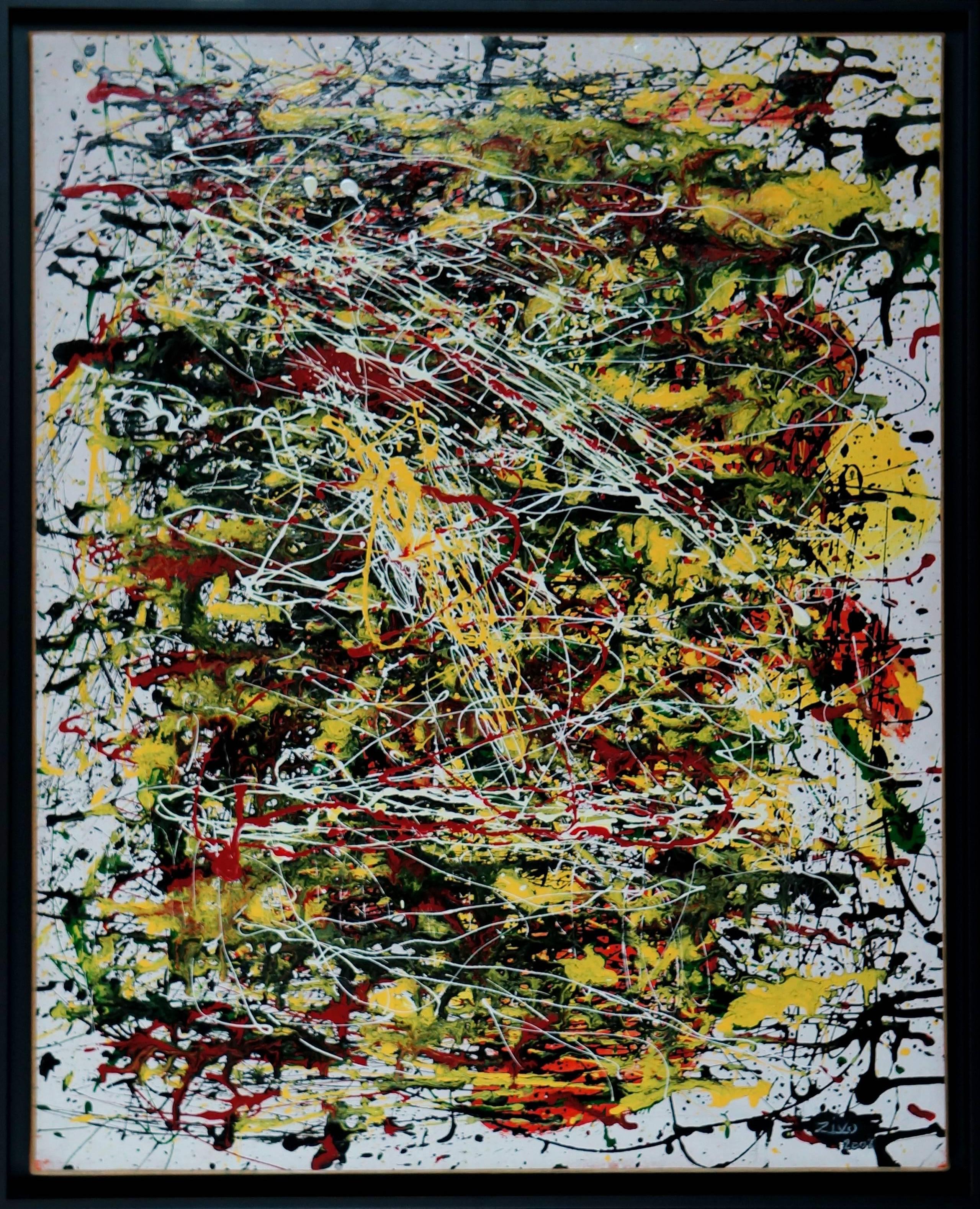 Zivo Abstract Painting - Abstract Composition Z1