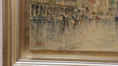 La Place Saint Marc, XIX c. - oil paint, 24x35 cm, framed.