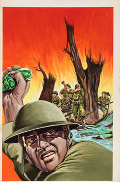 Untitled (Army man throwing grenade)