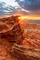 Arizona landscape photography with red and yellow, "Resurrection", UV laminate