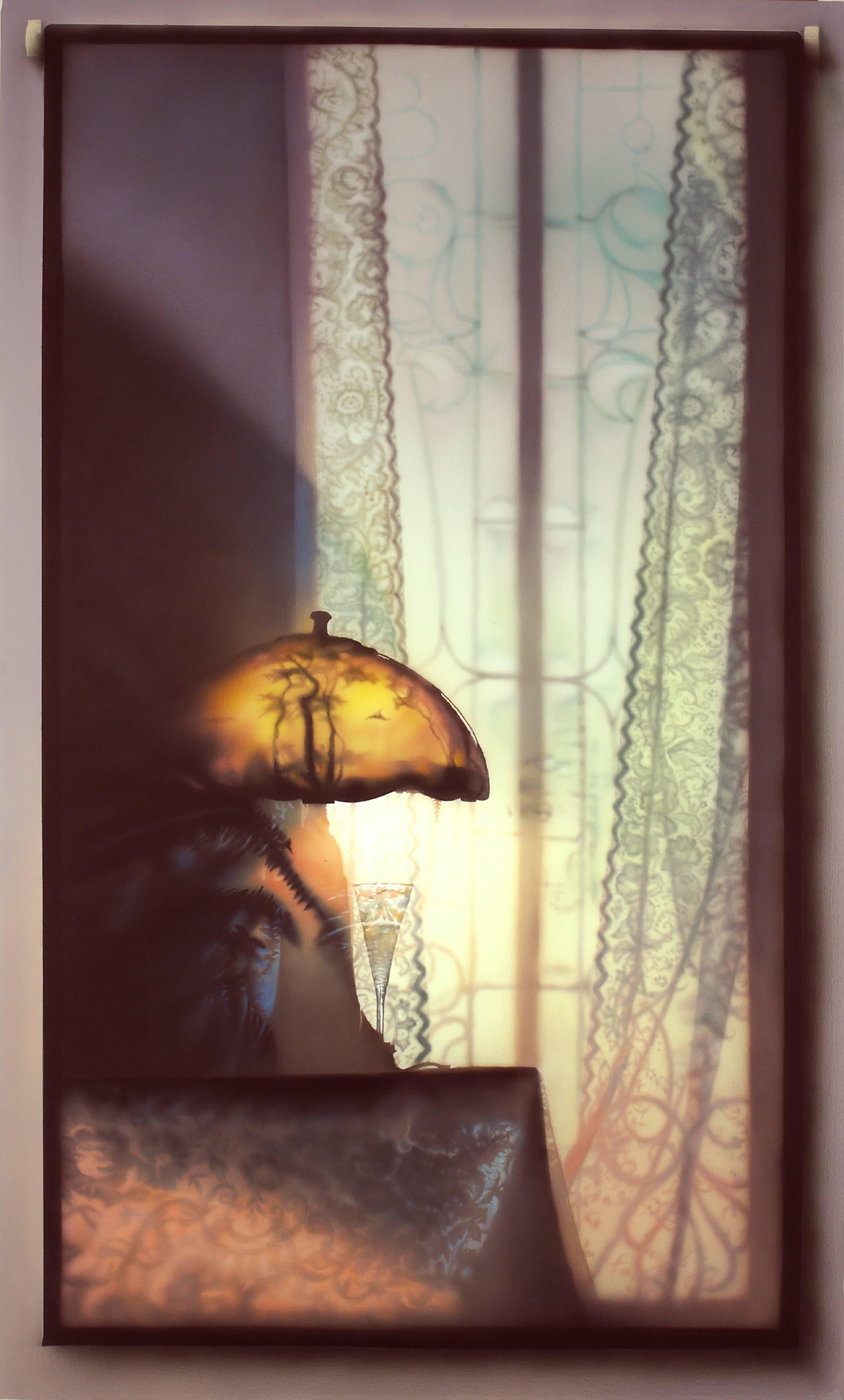 Jack Radetsky Interior Painting - Lamp with Painted Shade