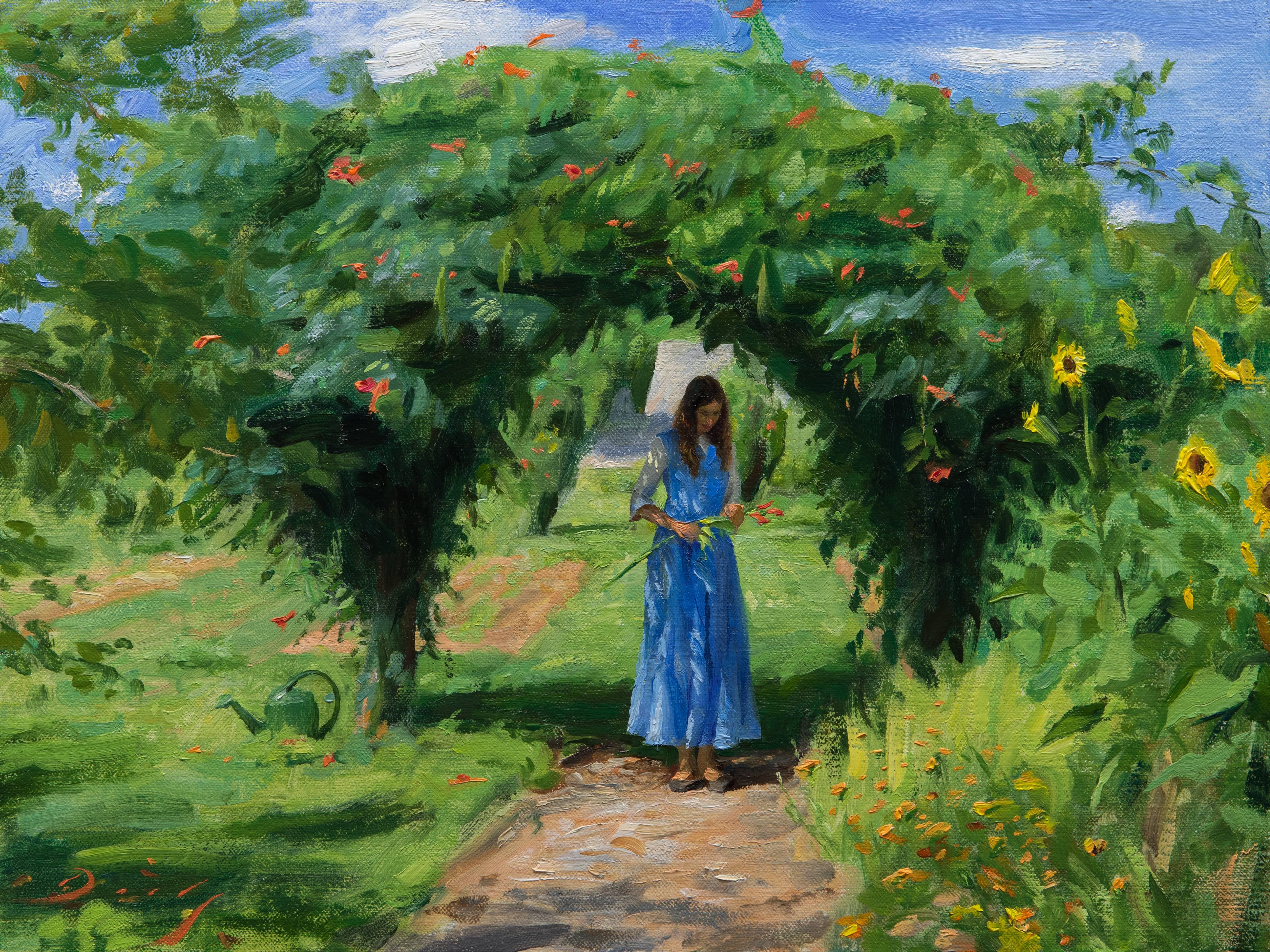 Joseph Q. Daily Landscape Painting - Under the Archway