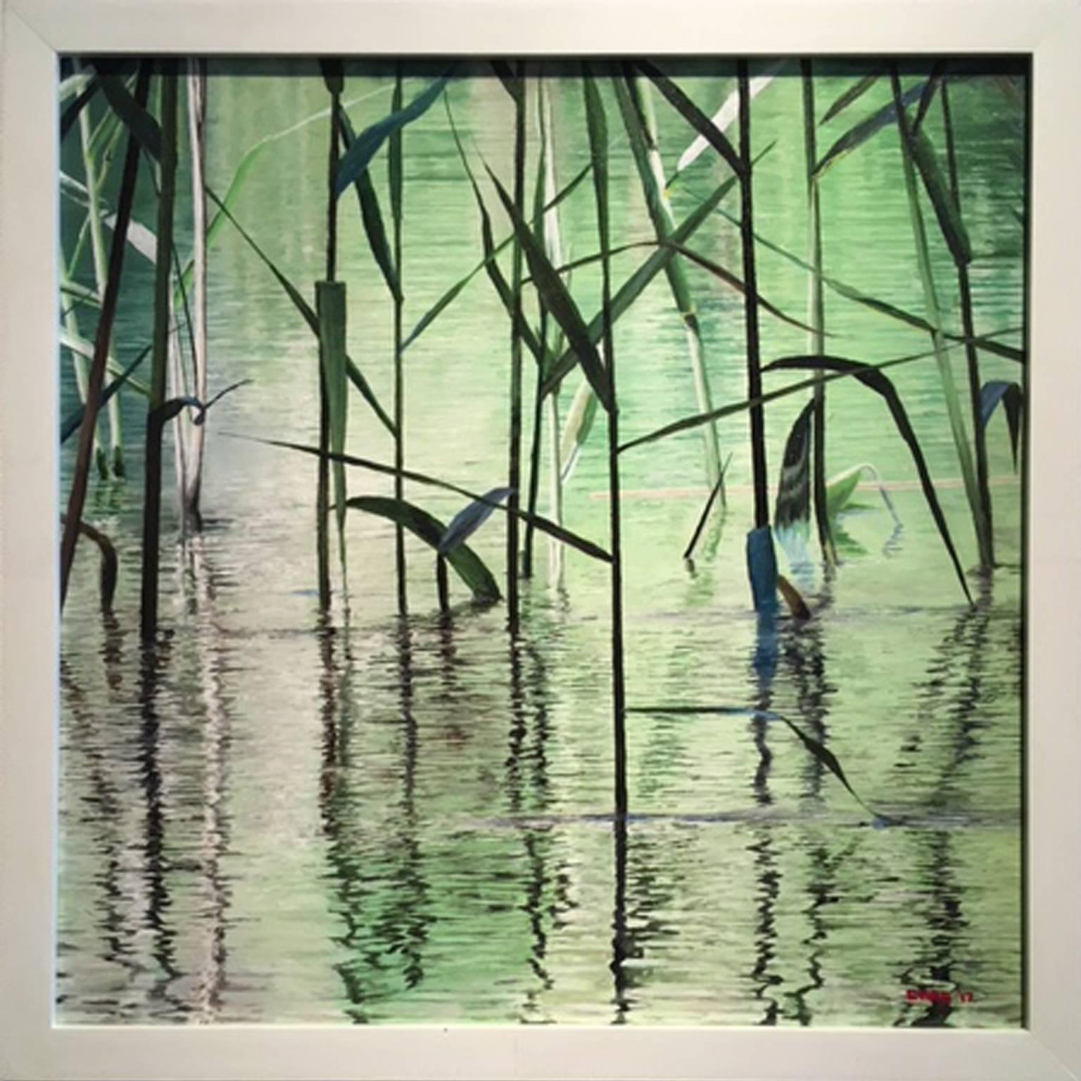 Reeds - Painting by Charles Hartley