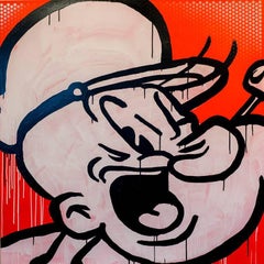 Pop Art Portrait of Popeye the Sailor Man 