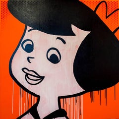 Pop Art Portrait of Betty Rubble