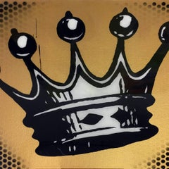 Gold, Black, and White Crown