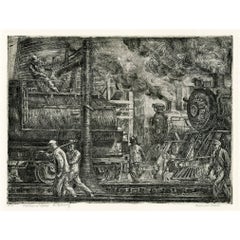 Locomotives Watering (Erie R.R. Locos Watering) 12
