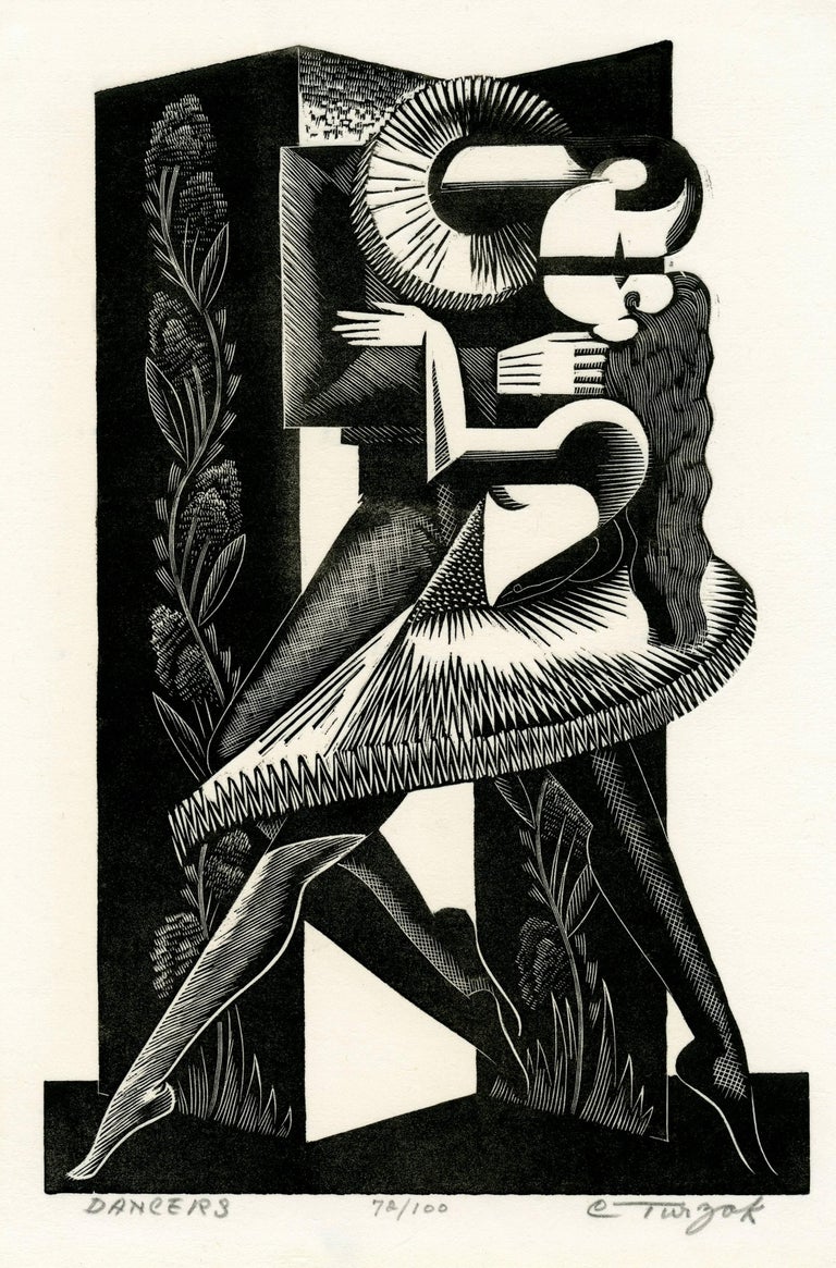 Charles Turzak Dancers, Print For Sale at 1stdibs