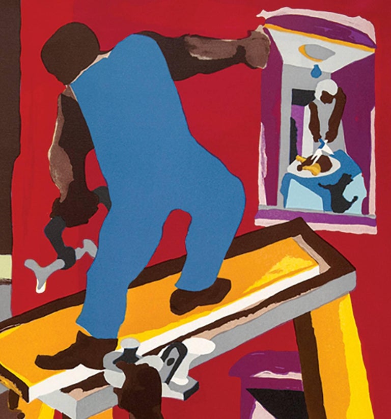 Jacob Lawrence Builders Man on Scaffold at 1stDibs man on a