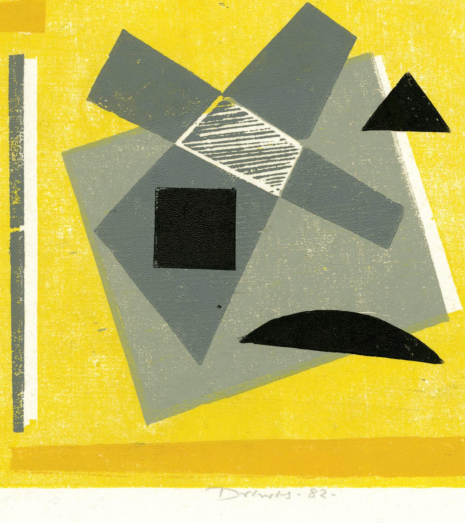 Twin Formation in Gray - Print by Werner Drewes