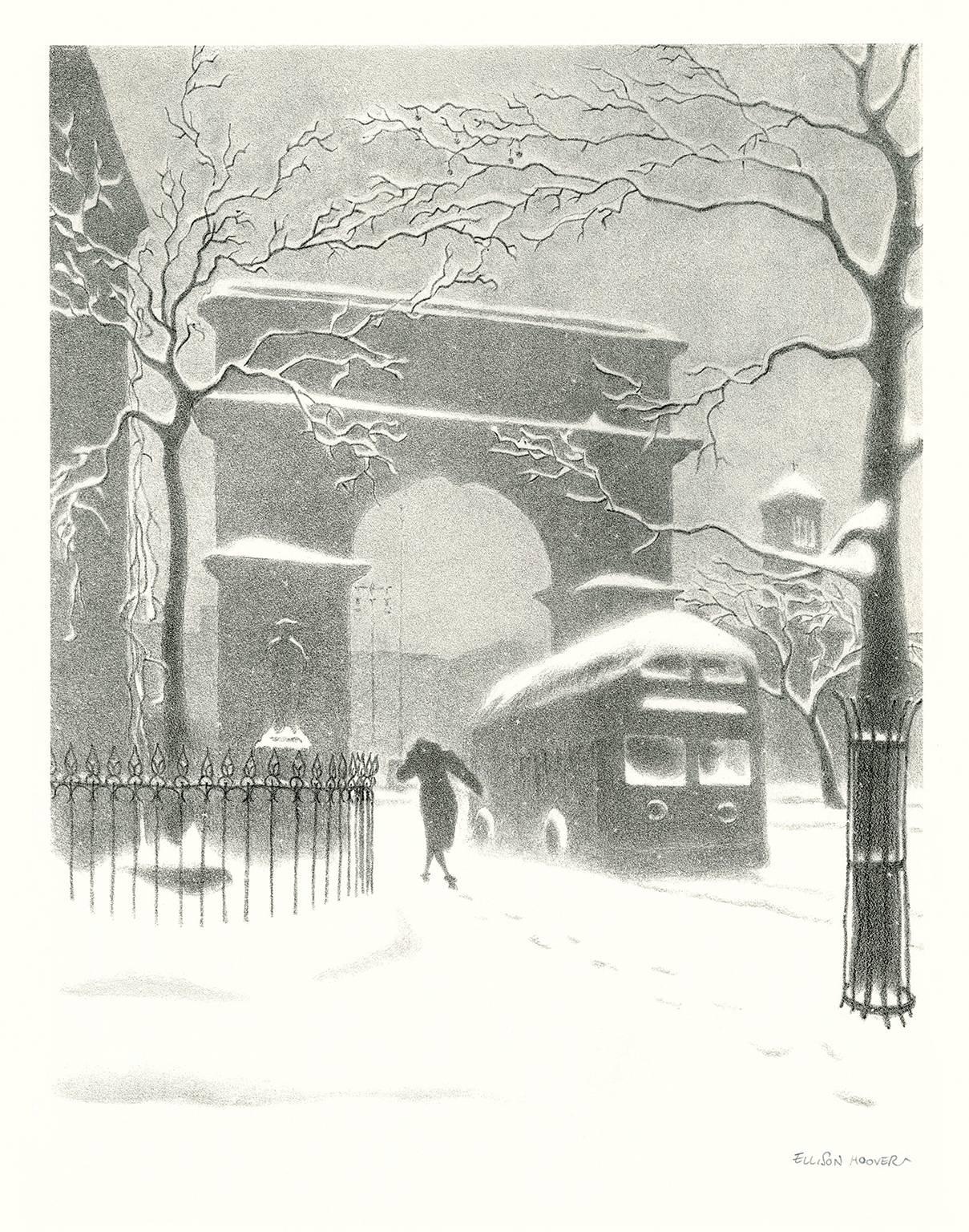 Washington Arch in Snow