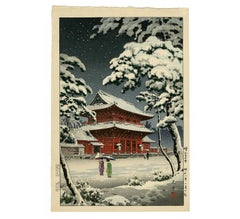 Zojoji Temple in Snow