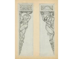 Atlas Cornice Drawings 1 — Vienna Secessionist