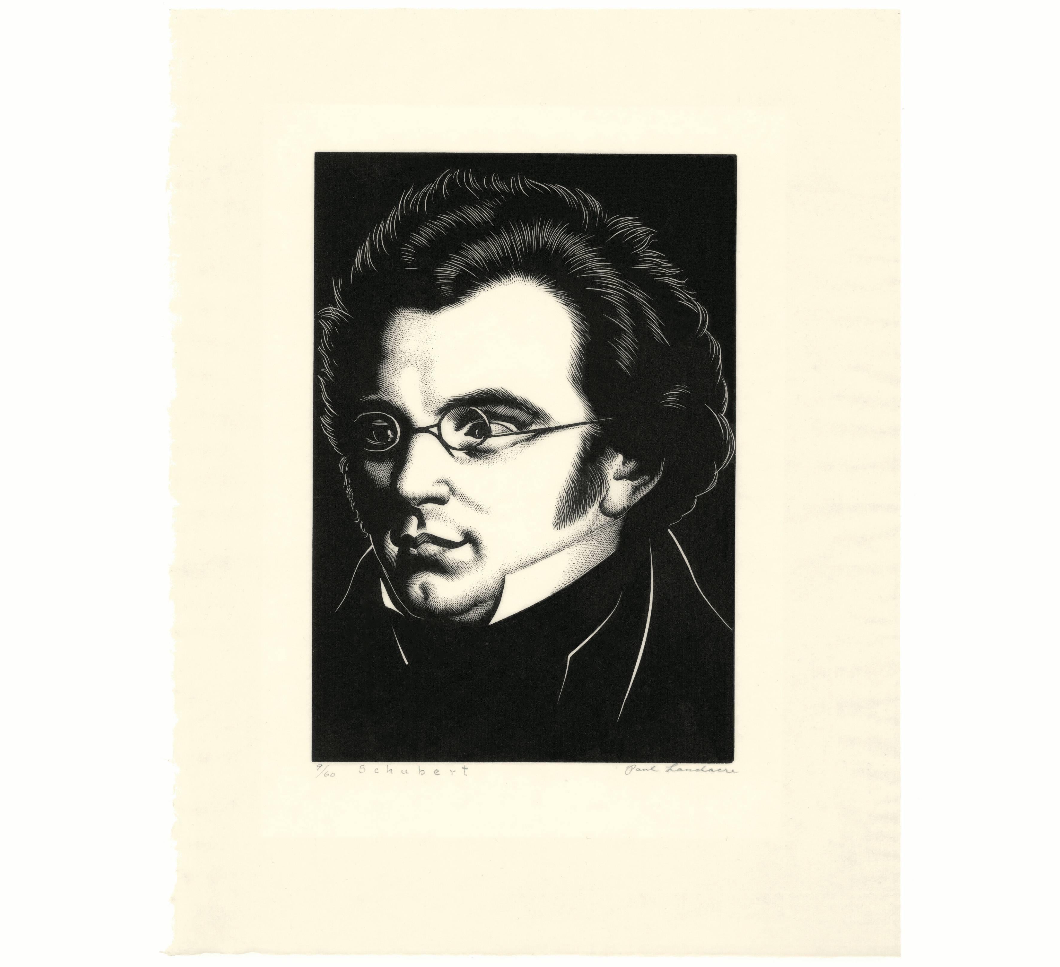 Schubert - Print by Paul Landacre