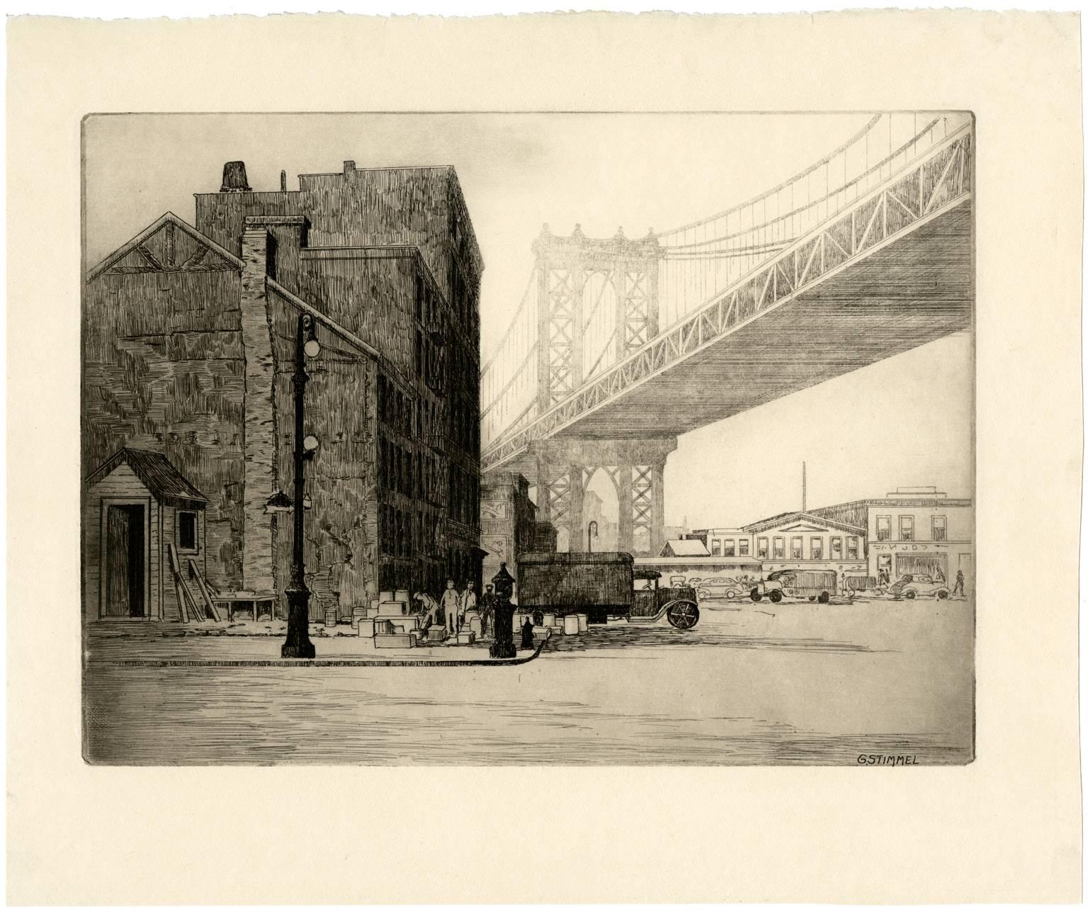 Manhattan Bridge - Print by George Stimmel