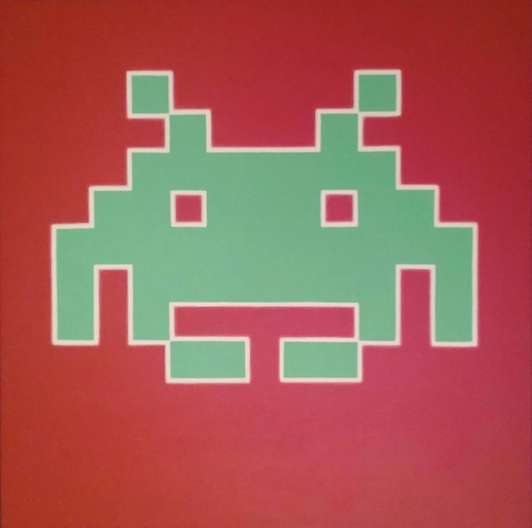 David McKeran Figurative Painting - Space Invader no.120