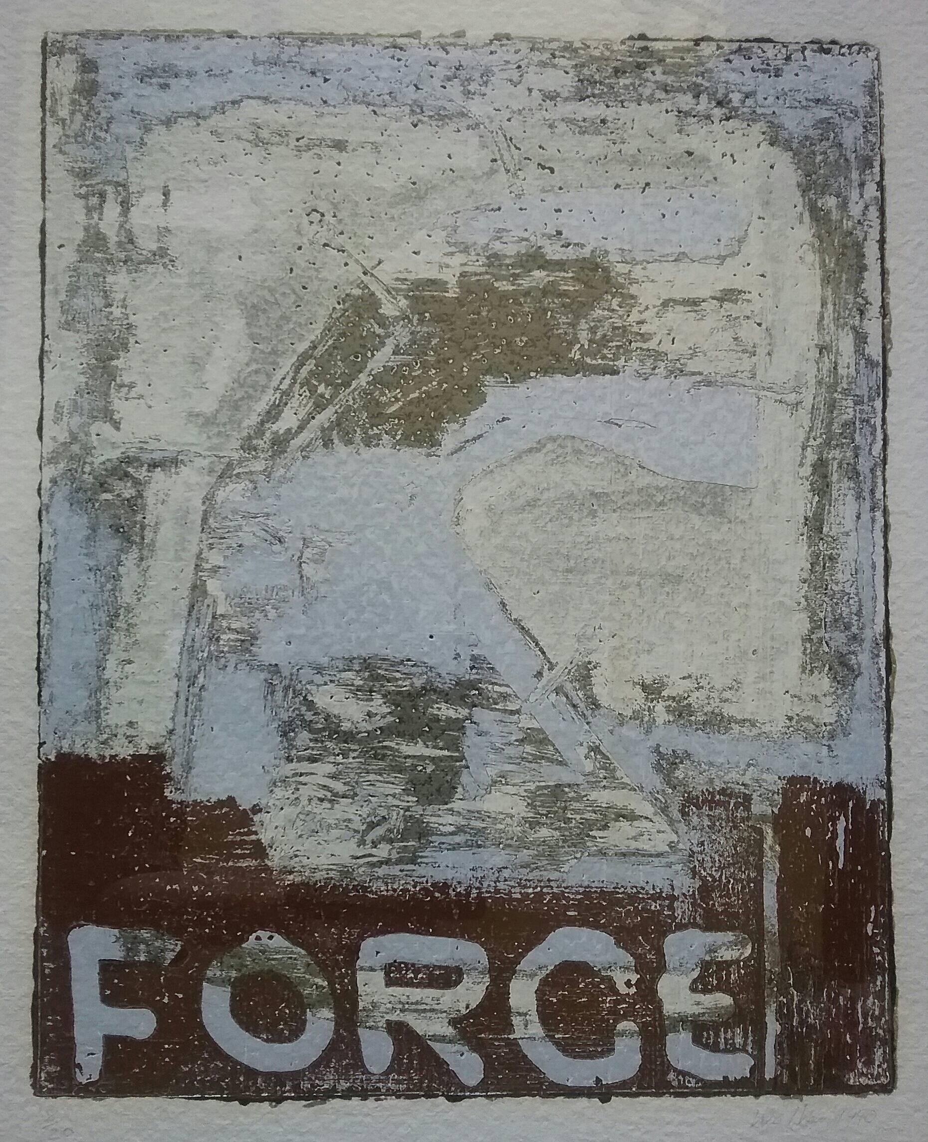 John Walker Abstract Print - "The Forge". Forge VIII   1990