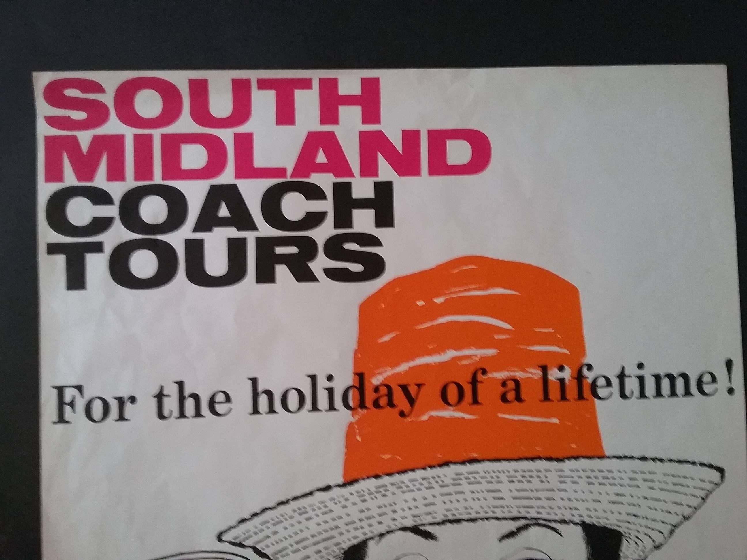 South Midland Coach Tours - Gray Figurative Print by Howard Clarke