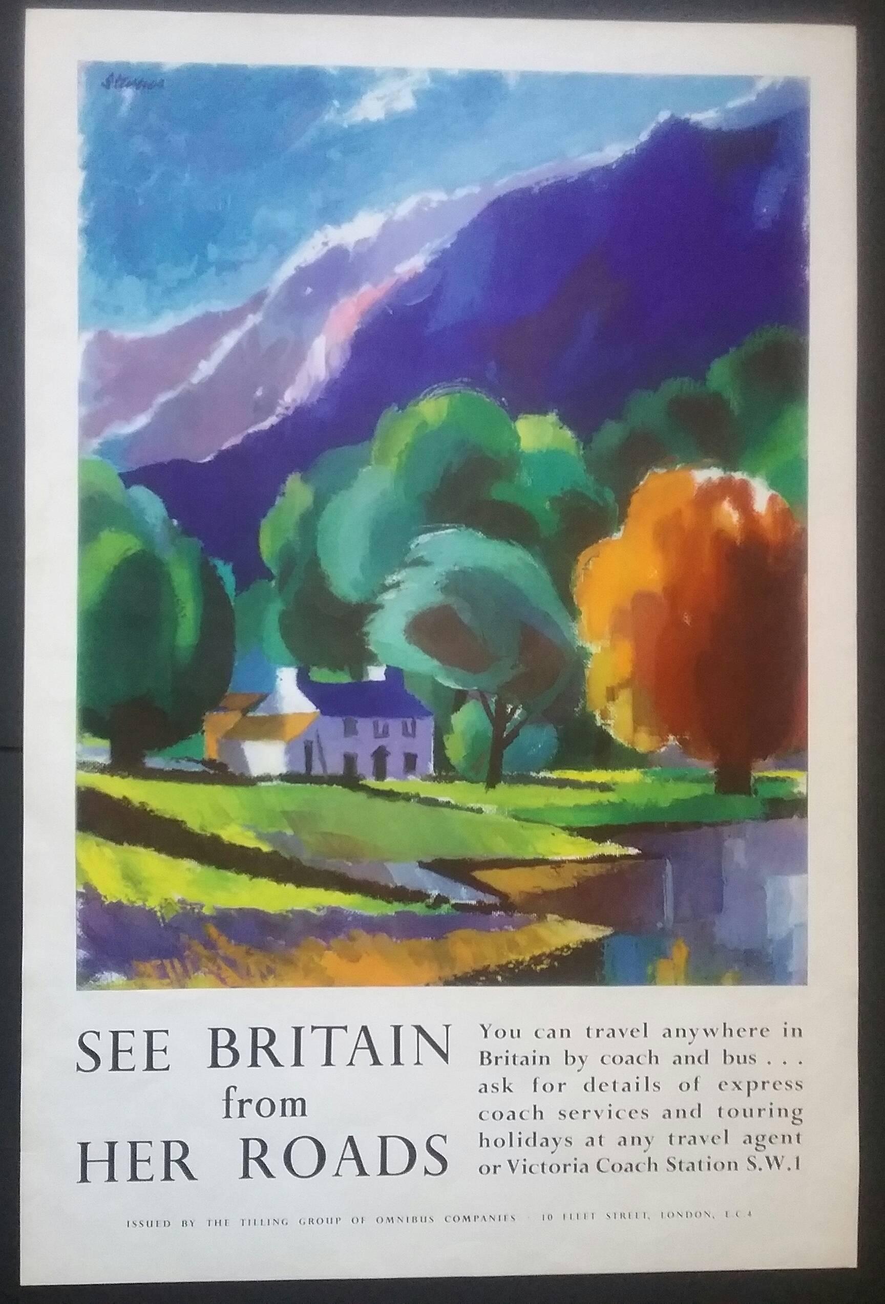 See Britain from Her Roads - Print by Harry Stevens