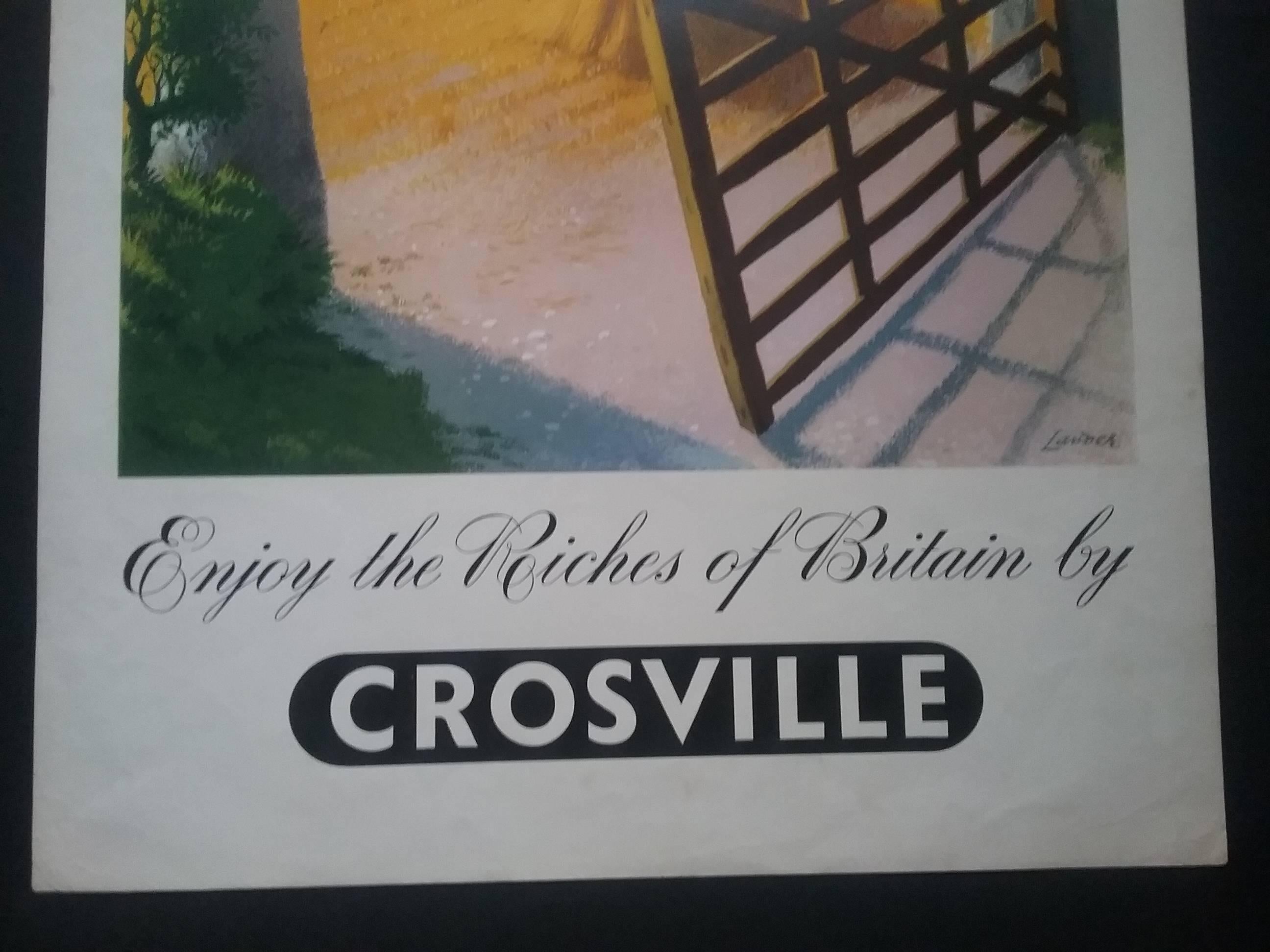 Enjoy the Riches of Britain by Crosville (Grau), Figurative Print, von Reginald Lander