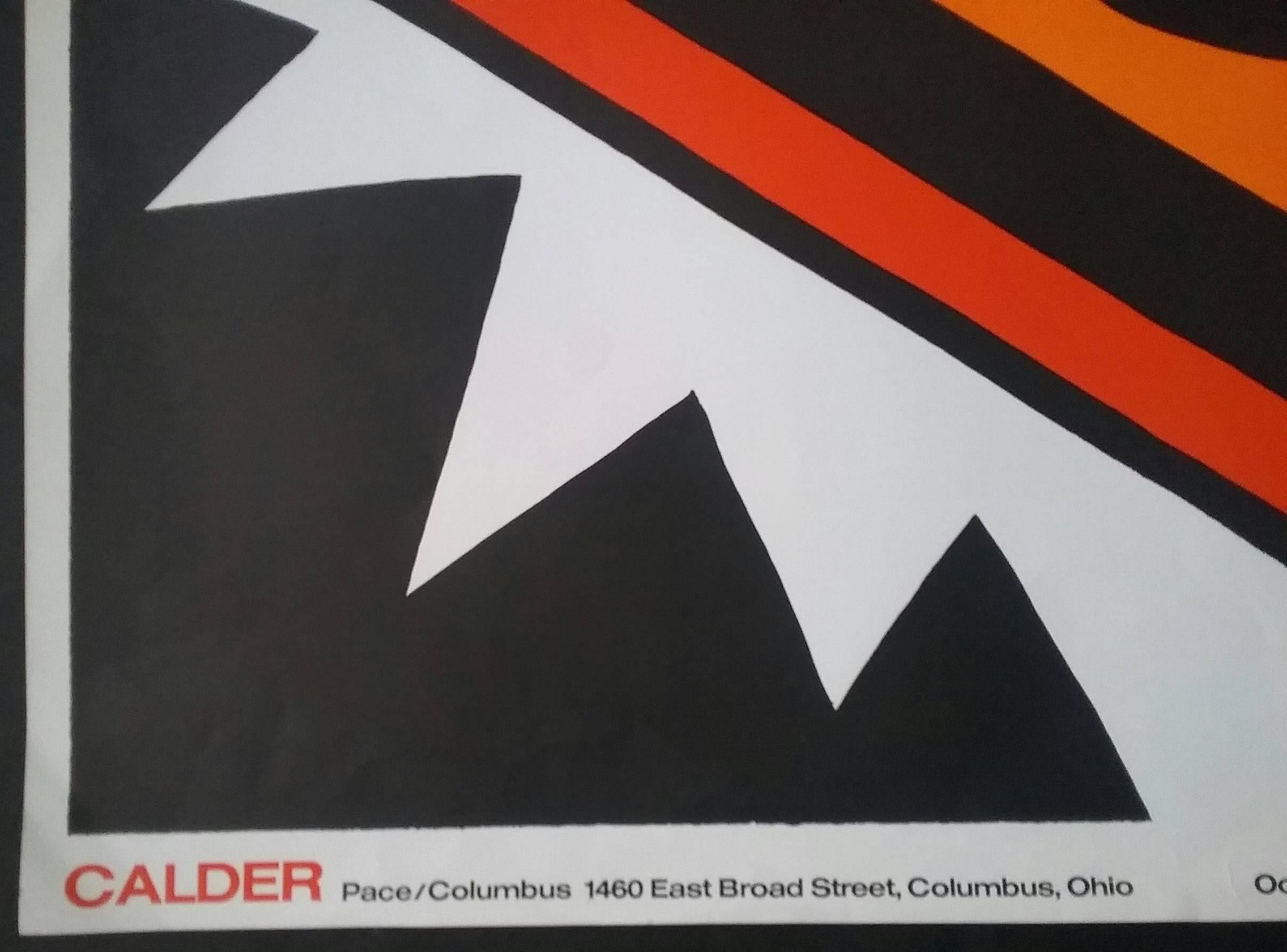 Pace/Columbus exhibition poster 1971 For Sale 1