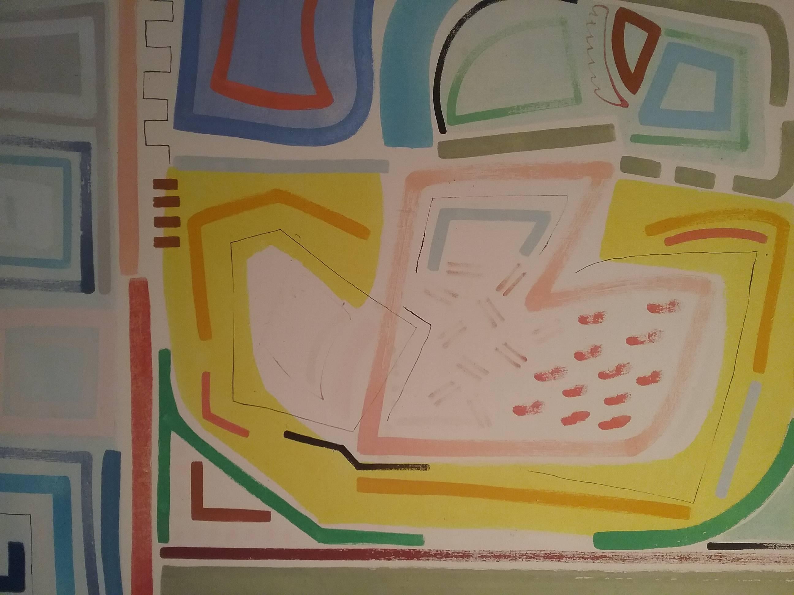 König/Königin II  1979. (Abstrakt), Painting, von Chloe Fremantle