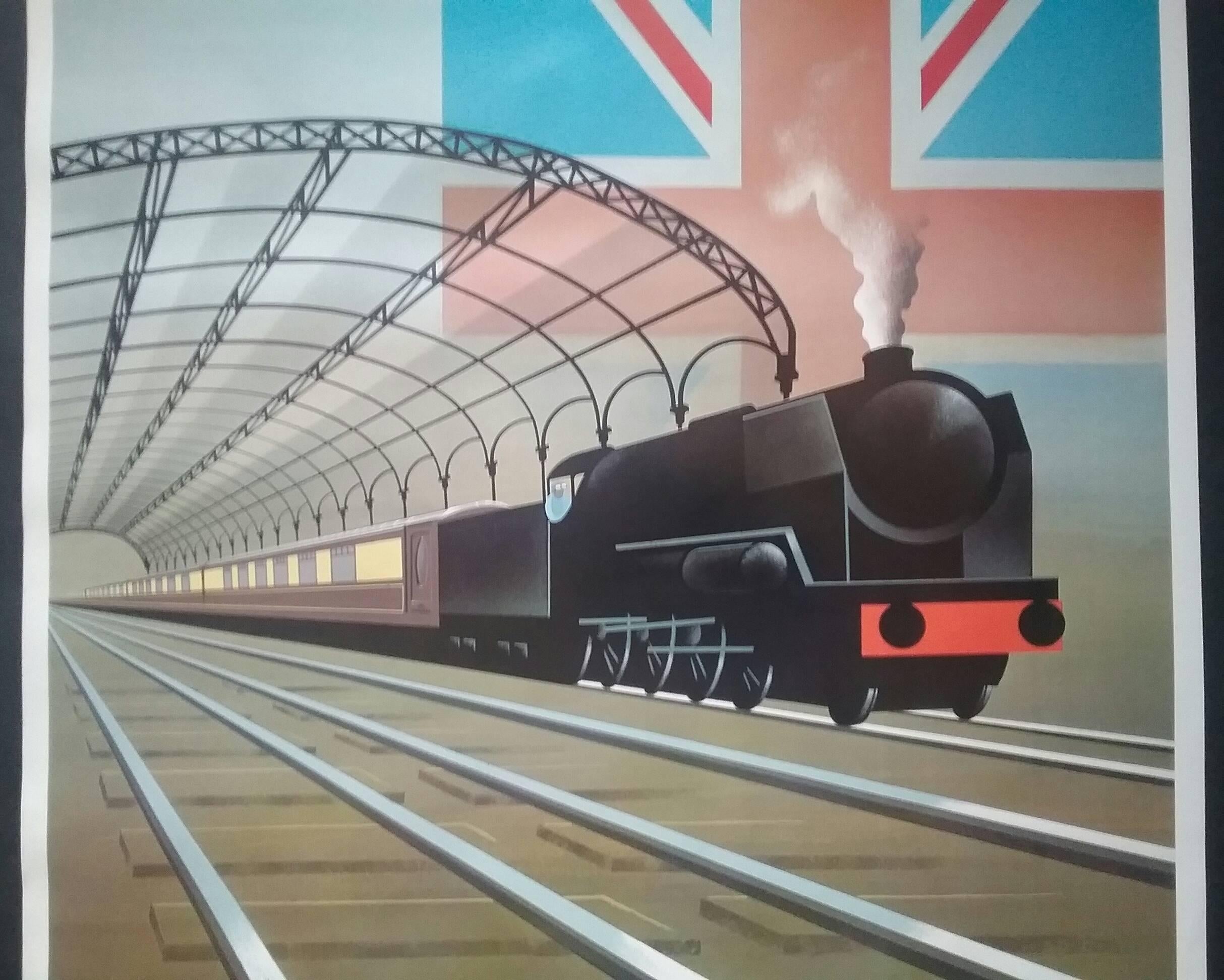 Venice Simplon Orient-Express - Gray Figurative Print by Pierre Fix-Masseau