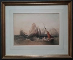 "Fishing boat off the Needles, Isle of Wight".