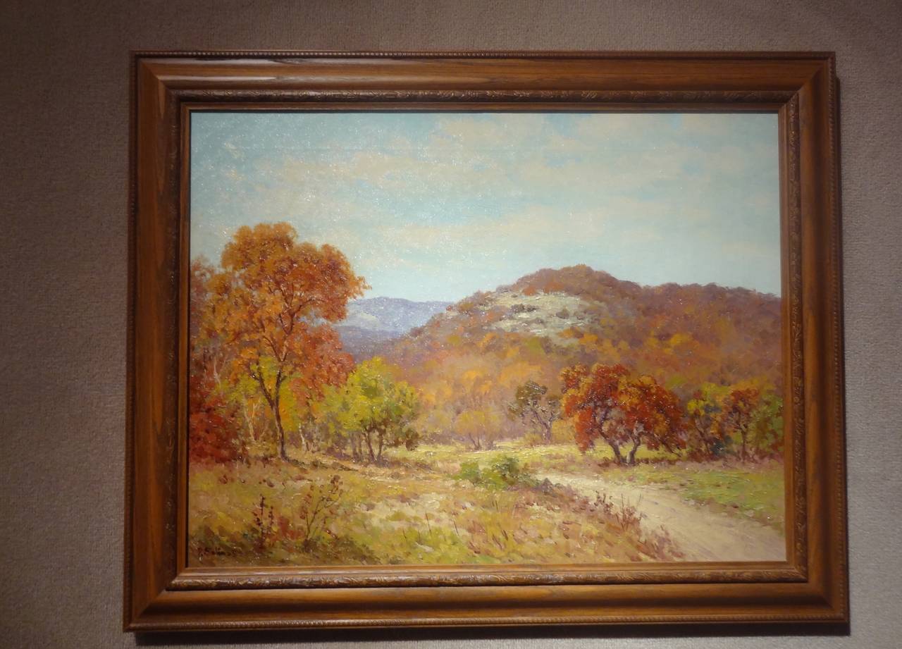Hill Country Fall - Painting by Porfirio Salinas