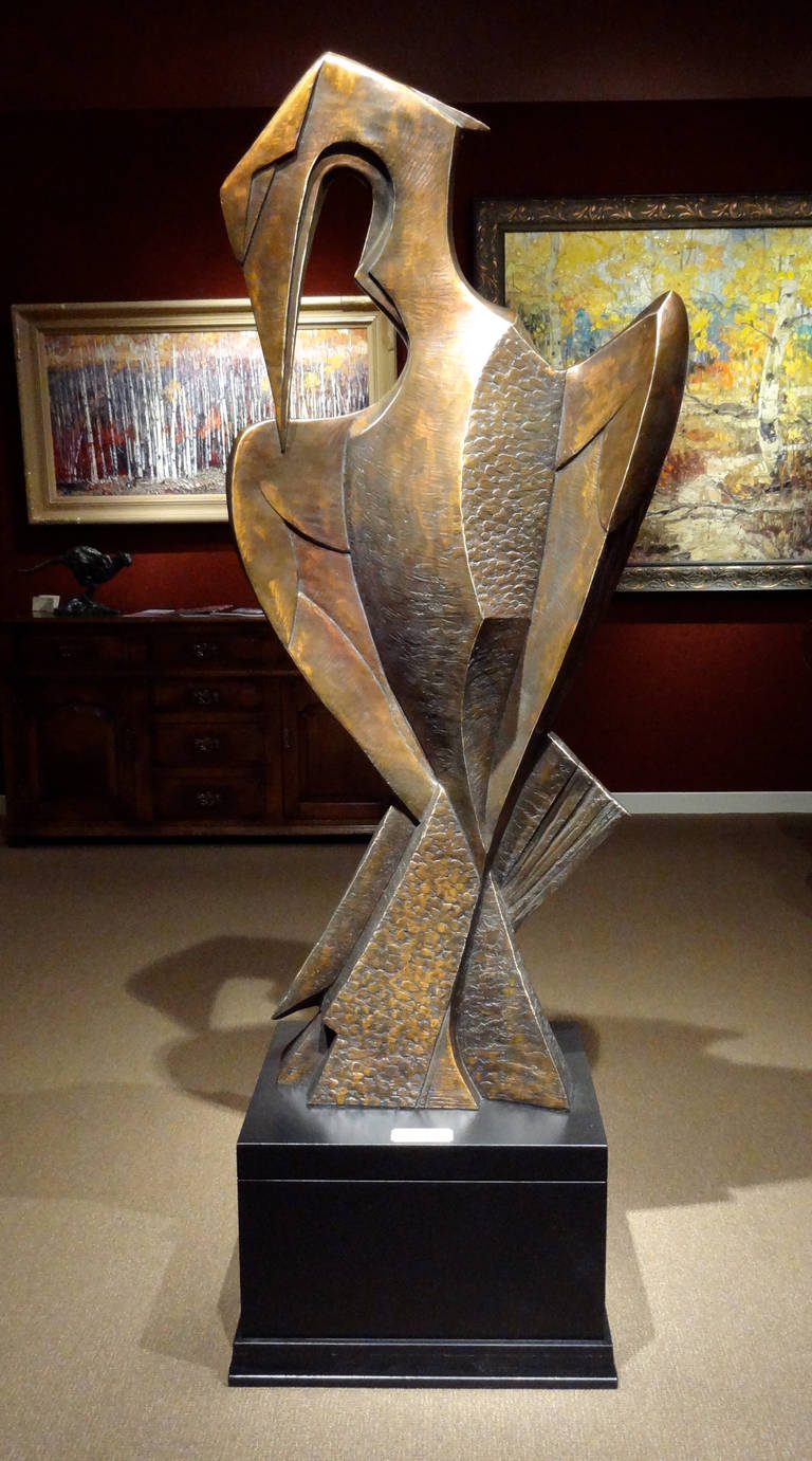 Preening Heron Monument