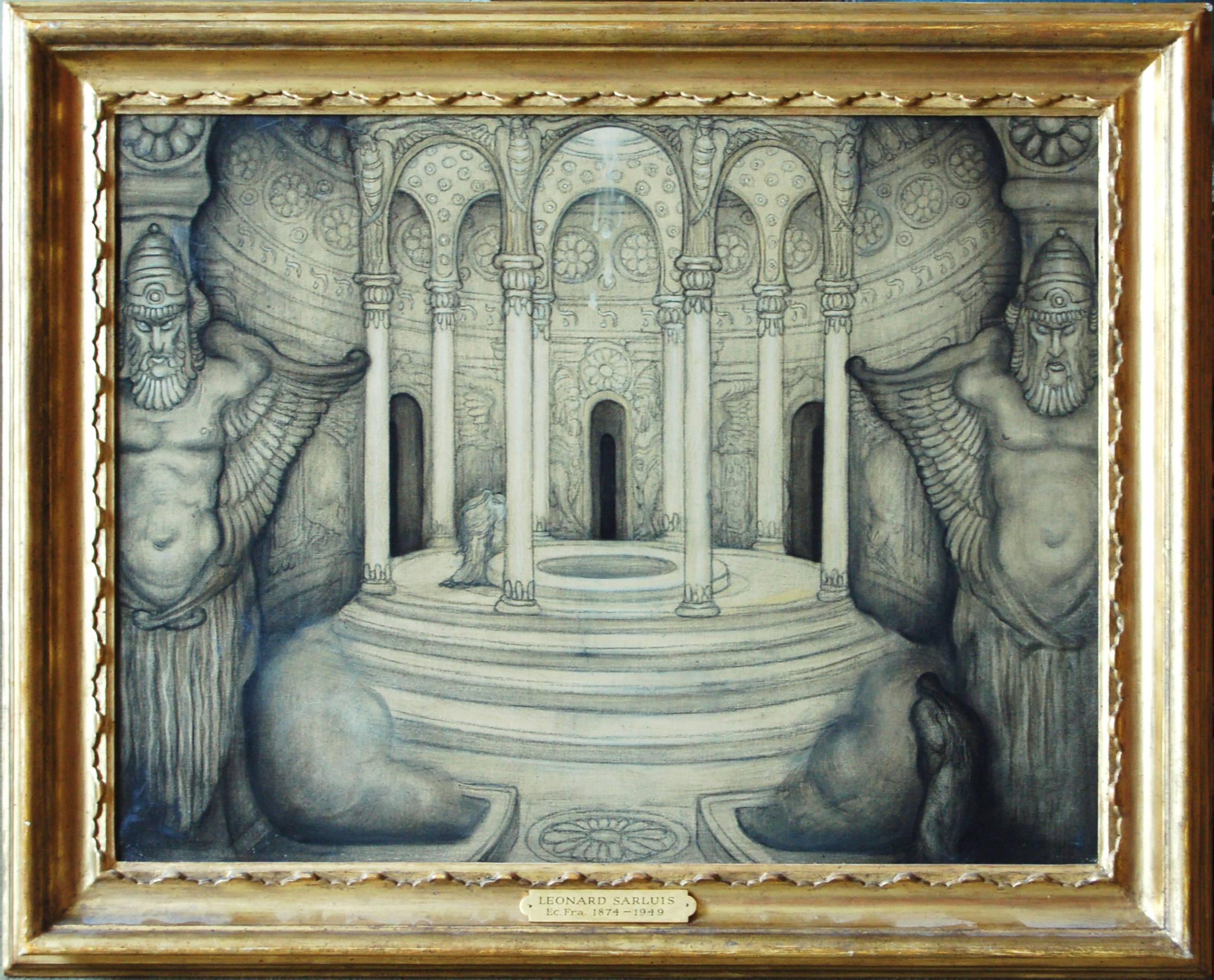 Lթonard Sarluis Interior Painting - Classical Composition
