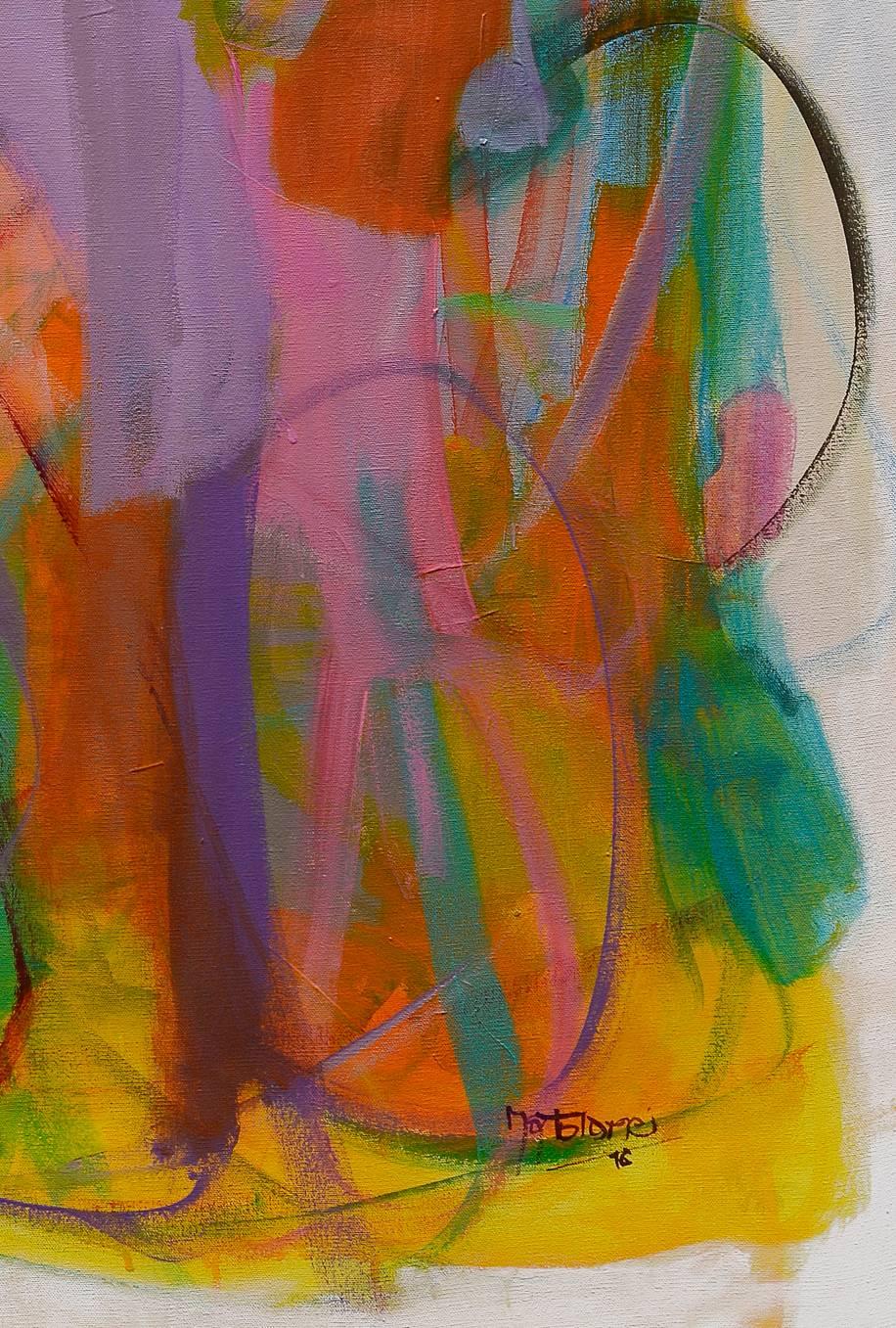 Contemporary painting, 'Luminous Dialogue', by Gabriela Tolomei For Sale 7