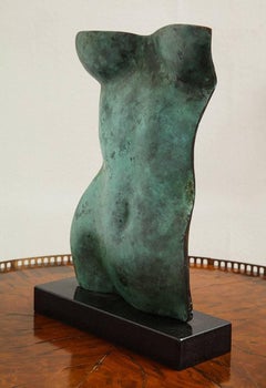 Contemporary  Sculpture " Torso Verde" By Gerald Siciliano