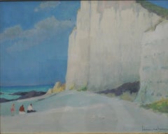 Les falaises (Entretat)   Gouache    cm. 41 x 32  1930