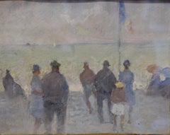 "Sur la plage" France cm. 14 x 11  about 1950