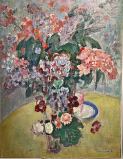 ""Flowerpot"" Öl cm. 60 x 80 1988 Gerahmt cm. 80 x 97