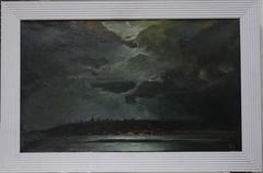 "Night in Simbirsk ( Ul'janovsk ) " Oil  cm. 86 x 53 1990