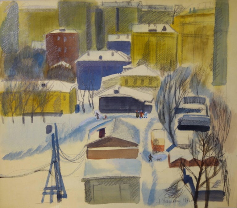 Marina Yevgenyevna Uspenskaya Moscow Tempera Color Cm 52 X 46 For Sale At 1stdibs