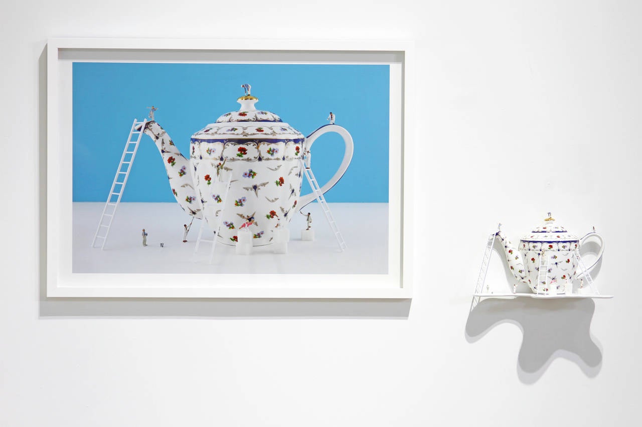 Tea Time - Mixed Media Art by Pablo Dona