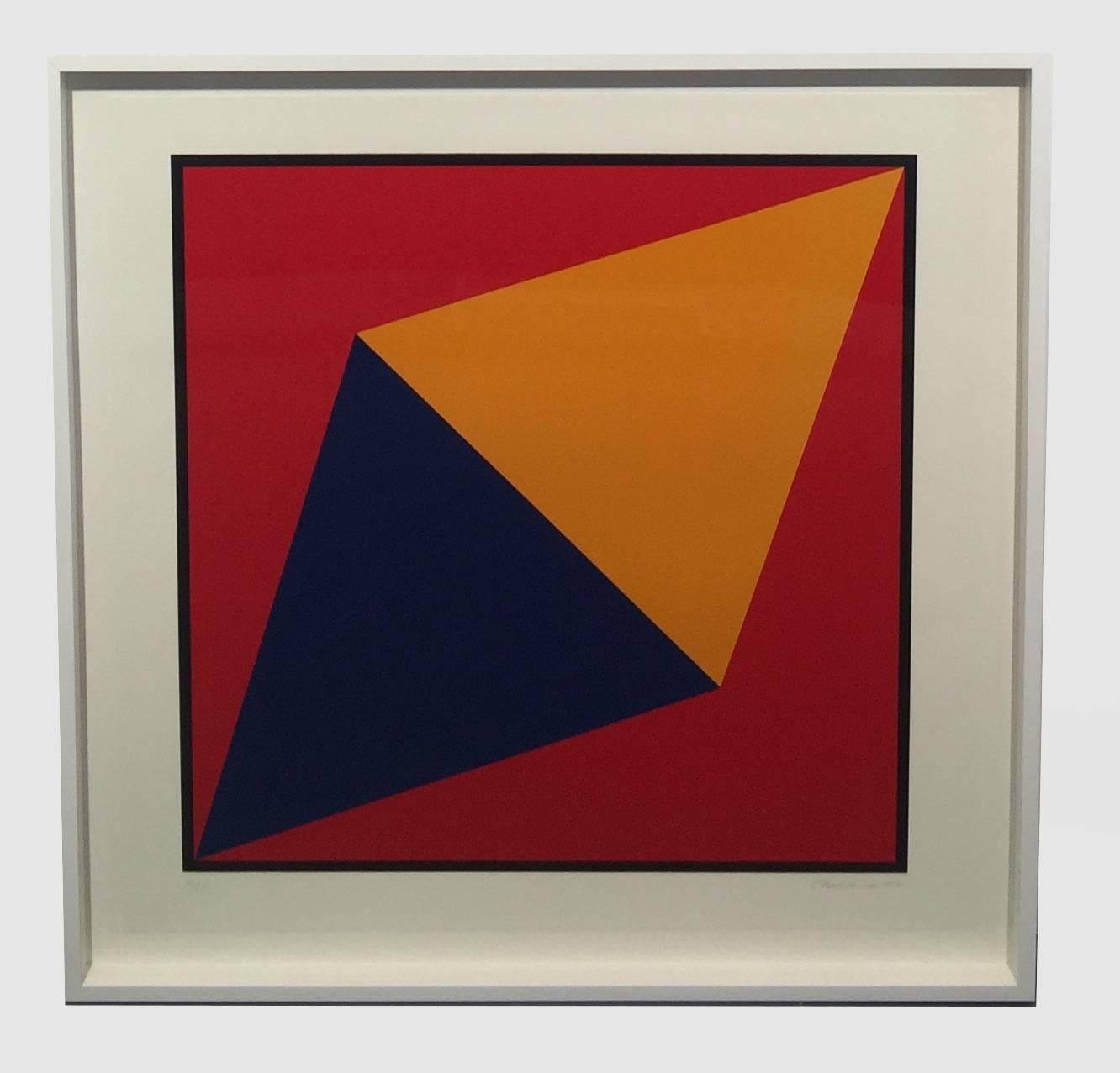 Charles Hinman Abstract Print – Dreiecksförmiges Dreieck