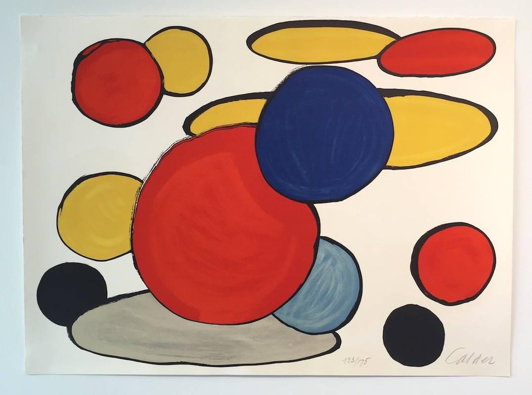 Alexander Calder Abstract Print - Untitled (Circles) from Our Unfinished Revolutions Portfolio