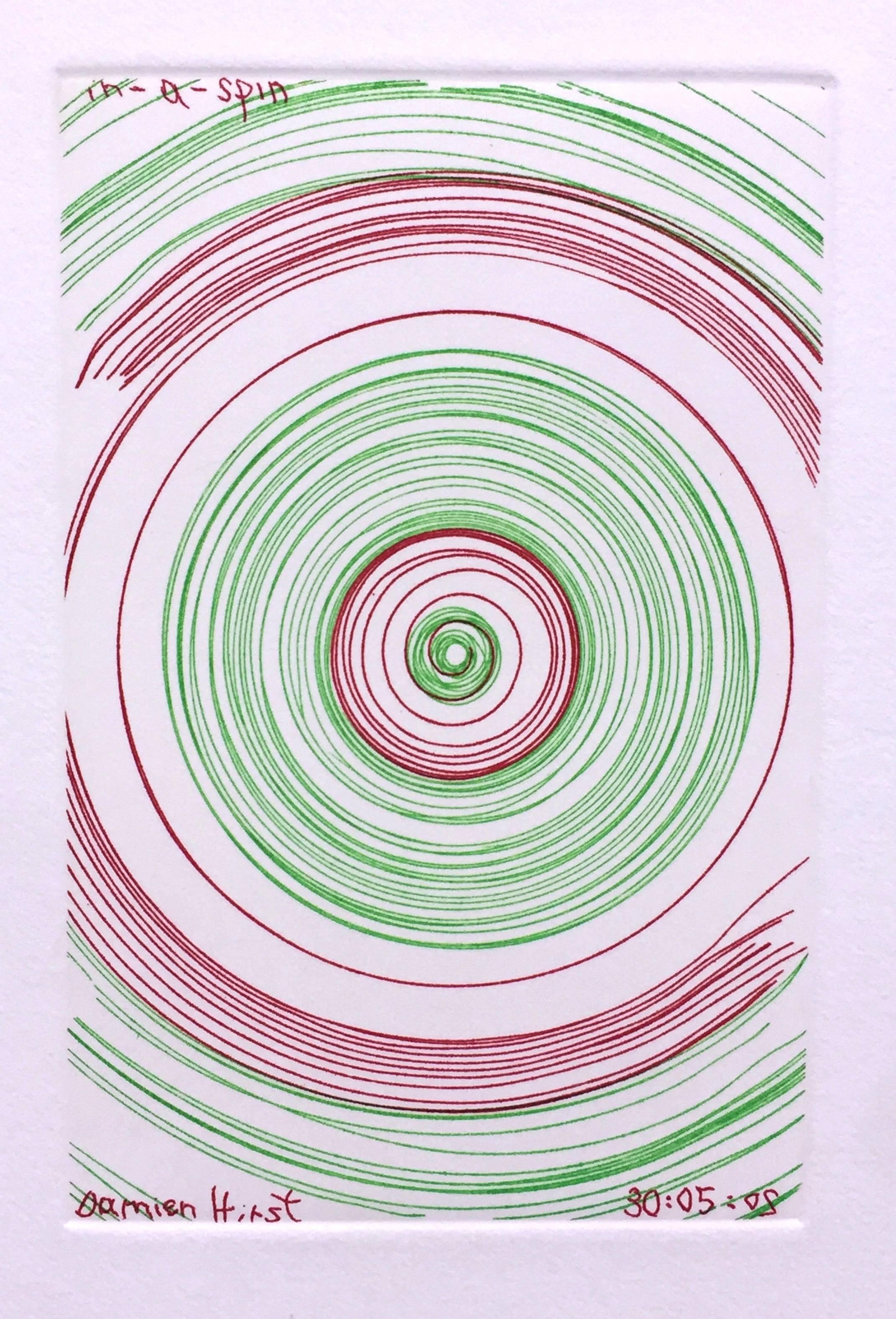 Abstract Print Damien Hirst - In A Spin, de la série « In A Spin »