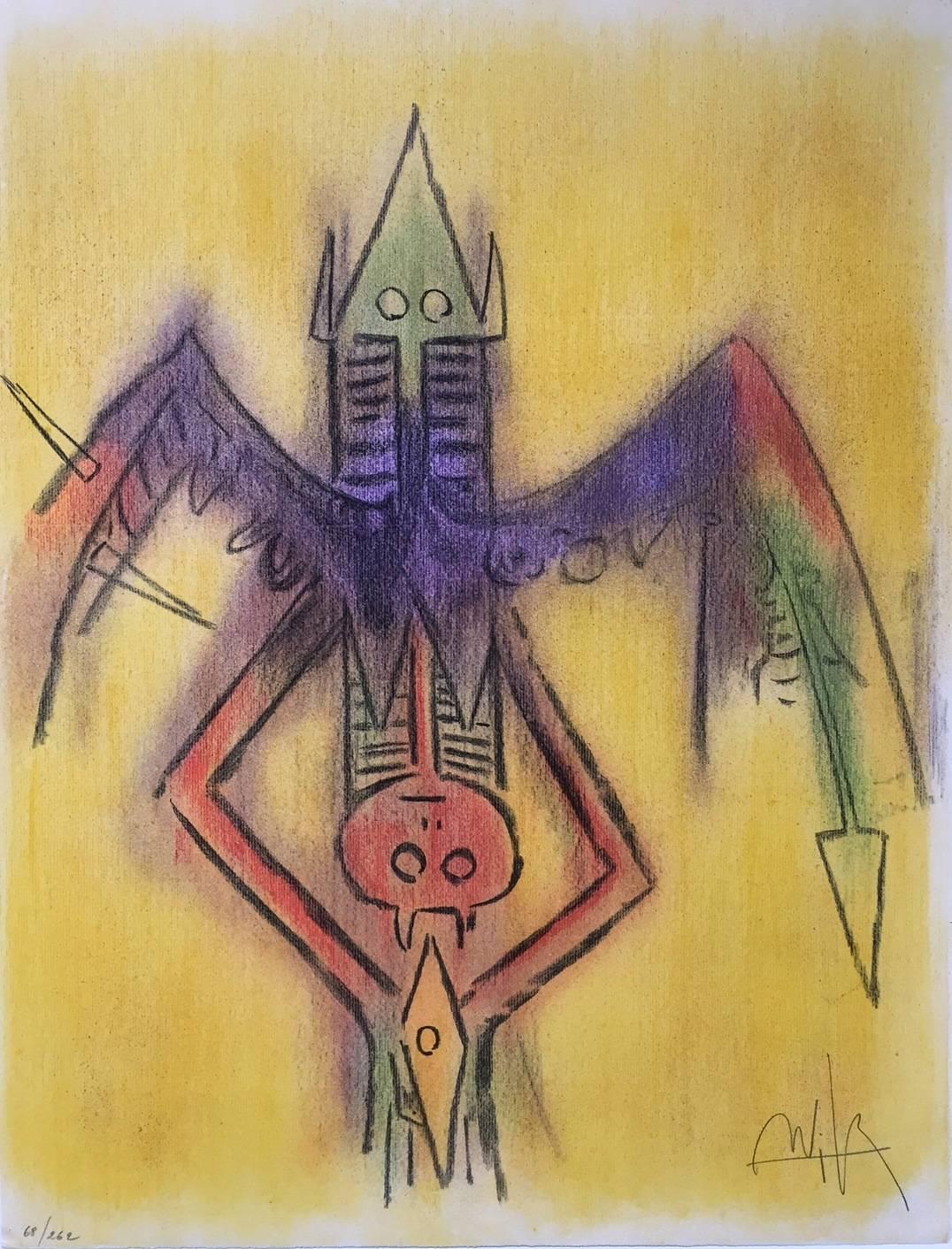 Wifredo Lam Abstract Print - Innocence, from Pleni Luna