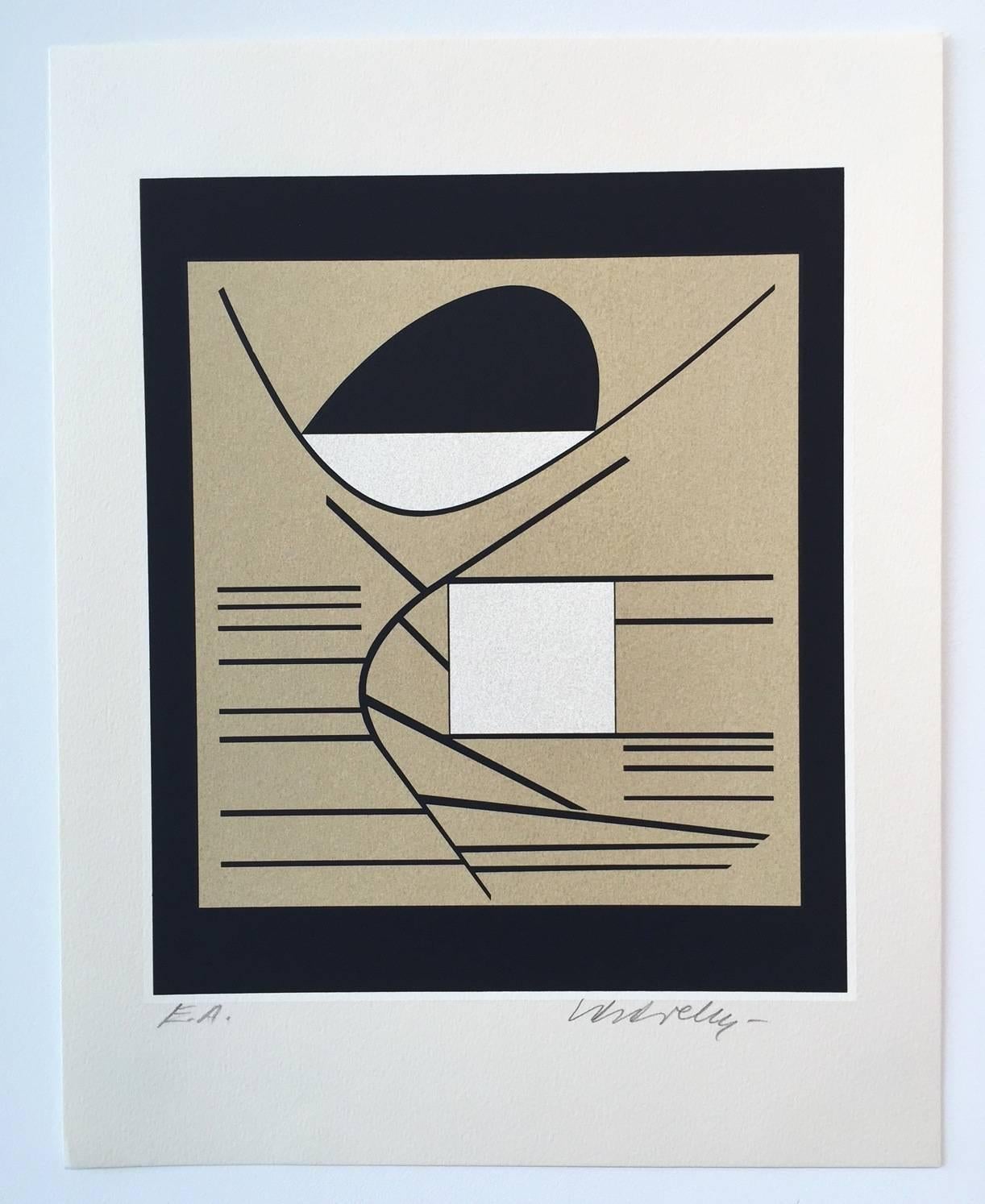 Victor Vasarely Abstract Print - Balaton, from Ion Album